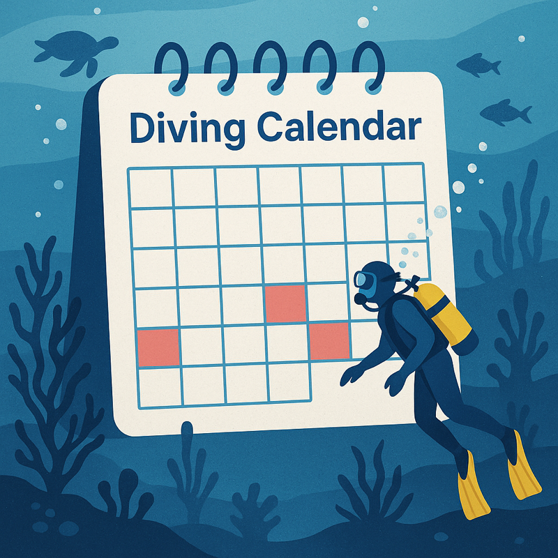 Dive calendar image
